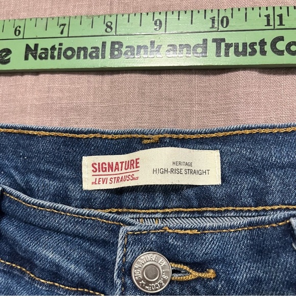 Levi Wide Leg Distressed Raw Hem Jeans Plus Size 16 Relaxed Baggy Boyfriend - Picture 7 of 8